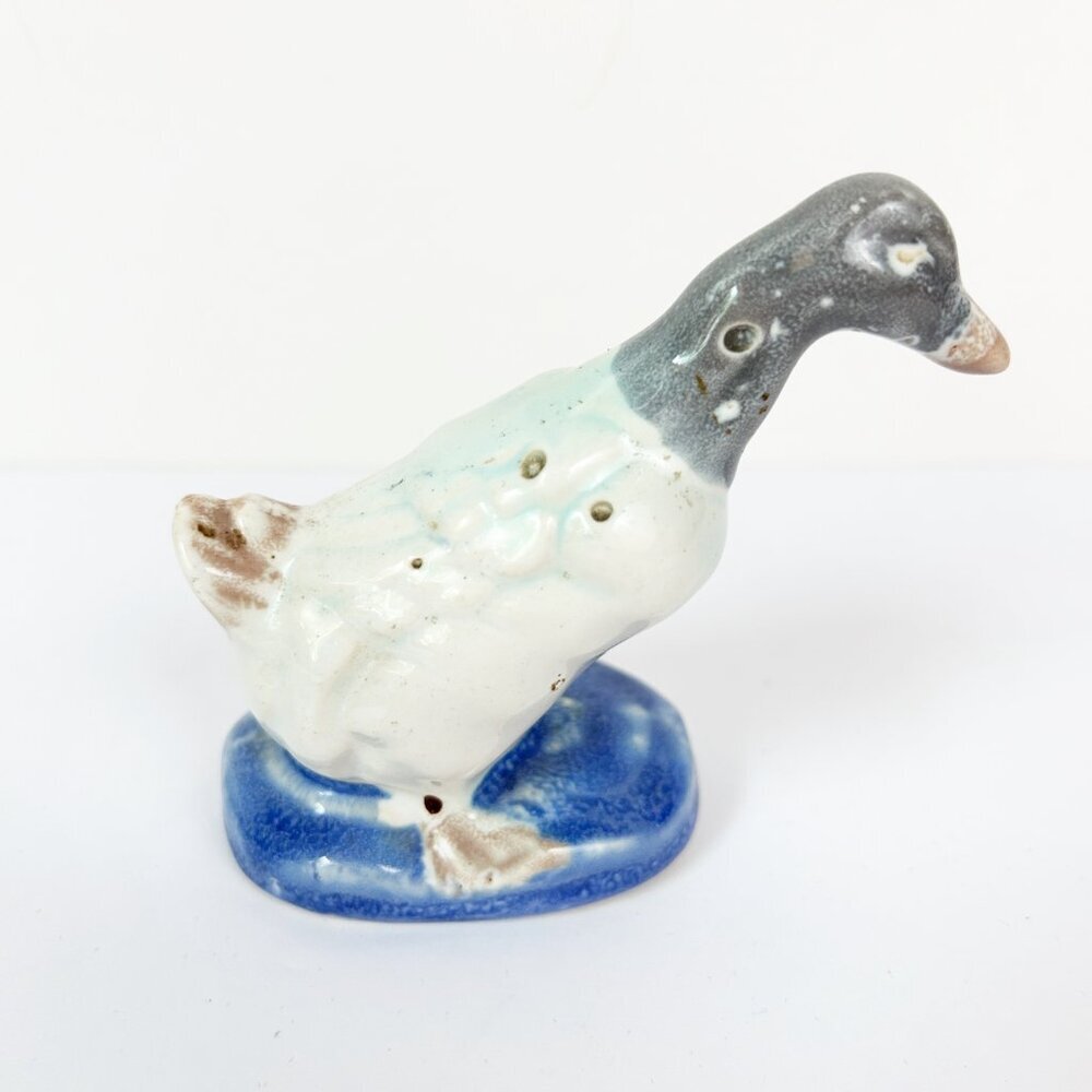 Vintage Ceramic Hand Painted Duck Goose Figurine 3" Tall Collectible MCM - Picture 5 of 9